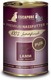 Produktbild von Escapure Lamm PUR Hundefutter Getreidefrei Monoprotein Sensitive 6x400g