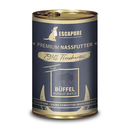 Produktbild von Escapure Nassfutter Büffel mit hohem Fleischanteil 6 x 400 g Dose