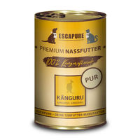 Produktbild von Escapure Nassfutter Känguru Monoprotein mit hohem Fleischanteil Stückchen in Sauce 6 x 400 g