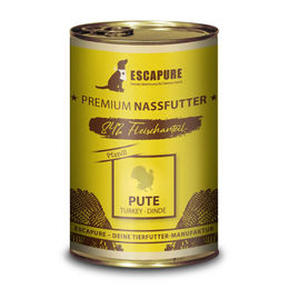 Produktbild von Escapure Nassfutter Pute mit hohem Fleischanteil 6 x 400 g Dose