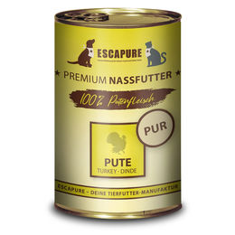 Produktbild von Escapure Nassfutter Pute Monoprotein Hypoallergen 6x400g