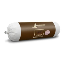 Produktbild von Escapure Pferd Nassfutter Wurst mit hohem Fleischanteil und Monoprotein 10 x 800 g