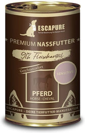 Escapure Pferde Geschnetzeltes Menü Stückchen in Sauce getreidefrei und hypoallergen 6x400g – Bild 1 von 2