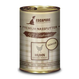 Escapure Senior Hundefutter Hähnchen Monoprotein Stückchen in Sauce 6 x 400 g – Bild 1 von 1