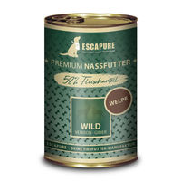 Produktbild von Escapure Welpen Nassfutter Wild und Kaninchen Stückchen in Sauce 6 x 400 g