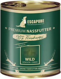 Produktbild von Escapure Wild Topferl Hundefutter mit hohem Fleischanteil Stückchen in Sauce 6x800g