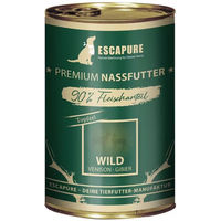 Produktbild von Escapure Wild Topferl Hundefutter Wildstücke in Sauce mit hohem Fleischanteil 6x400g