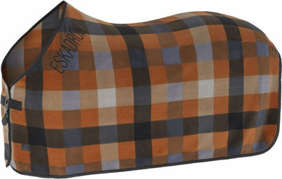 Eskadron Abschwitzdecke Fleece Check Platinum – Bild 1 von 4