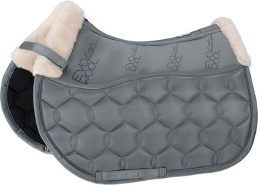 Eskadron Basic Glossy EvoWool Schabracke aus Wolle in Blau und Grau – Bild 1 von 2