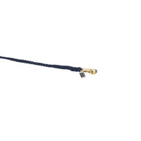 Produktbild von Eskadron Basic Regular PH Anbindestrick mit Messing Panikhaken in Blau und Gold - 2 m