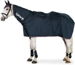 Produktbild von Eskadron Basic Zipneck Regendecke für Pferde in Blau oder Schwarz Größe S