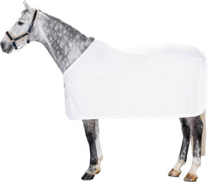 Eskadron Basics Abschwitzdecke für Pferde aus Fleece in Weiß – Bild 1 von 2