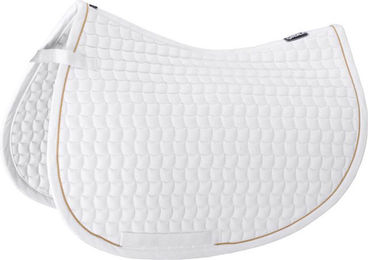 Eskadron Basics Cotton Gold Schabracke aus Baumwolle in Weiß-Gold – Bild 1 von 3
