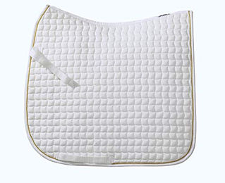 Eskadron Basics Cotton Schabracke Baumwolle Gold Weiß Pony – Bild 1 von 2