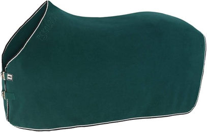 Eskadron Basics Fleece Contrast Abschwitzdecke für Pferde Größe M in BlackBerry, Racinggreen und Ashblue – Bild 1 von 3