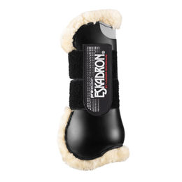 Eskadron Basics Flexisoft Faux Fur Gamaschen vorne 2er Set Schwarz Pony mit Plüsch – Bild 1 von 3