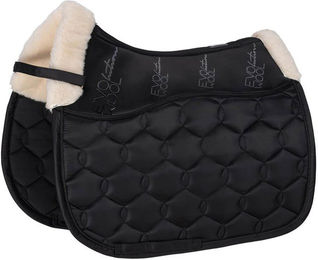 Eskadron Basics Glossy Evo-Wool Schabracke für Ponys in Schwarz – Bild 1 von 3