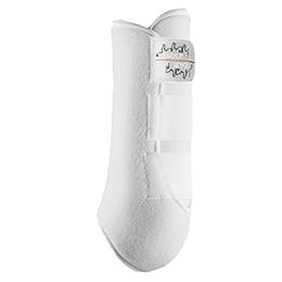 Produktbild von Eskadron Basics PRO Dressur Gamaschen vorne aus Neopren in Weiß