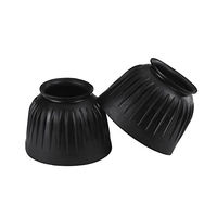 Produktbild von Eskadron Basics Rubber Round Hufglocken aus Gummi Schwarz Größe L