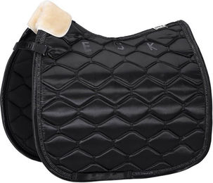 Eskadron Basics Satin Schabracke für Pferde in Schwarz – Bild 1 von 4
