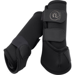 Eskadron Black Pony Dressurgamaschen für das Hinterbein aus Neopren in Schwarz – Bild 1 von 3