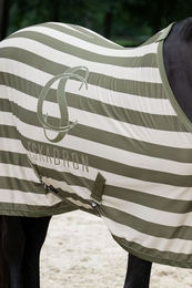 Eskadron Classic Sports 25 Cooler Fly Fliegendecke für Pferde in Dusty Olive Greige Größe 125 cm - 125 cm – Bild 1 von 2