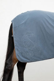 Eskadron Classic Sports 25 Denim Sommerdecke für Pferde aus Baumwolle Blau Silber XL – Bild 1 von 2