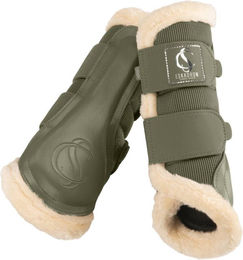 Eskadron Classic Sports 25 Mesh Fauxfur Gamaschen für Pferde Blau Größe L – Bild 1 von 2