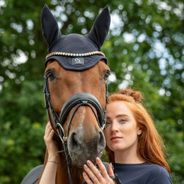 Eskadron Classic Sports 26 Dynair Mesh Sport Fliegenohren für Warmblut in Lila – Bild 1 von 5