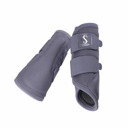 Eskadron Classic Sports 26 Mesh Gamaschen für Pferde Lila Grau Größe M – Bild 1 von 6