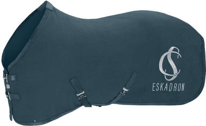 Eskadron Classic Sports 26 Waffle Cotton Abschwitzdecke für Pferde aus Baumwolle Blau – Bild 1 von 2