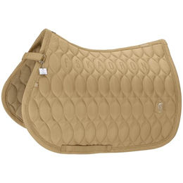 Eskadron Classic Sports Schabracke Highgloss Emblem aus Polyester in Beige mit Gold für Warmblut – Bild 1 von 3