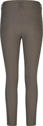 Eskadron Dynamic 26 Cosy Reitleggings Damen Vollgrip mit Fake Fur in Taupe Grau Größe S – Bild 1 von 5