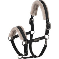 Produktbild von Eskadron Fellhalfter Double Pin Faux Fur Schwarz Platinum Pony