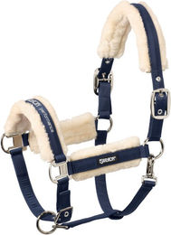 Eskadron Fellhalfter Fauxfur Double Pin Blau für Warmblut – Bild 1 von 2