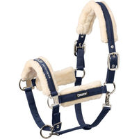 Produktbild von Eskadron Fellhalfter Fauxfur Double Pin Blau Größe M