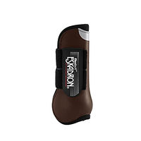 Produktbild von Eskadron Flexisoft Basics Gamaschen vorne aus Neopren für Pferde Größe Pony Braun