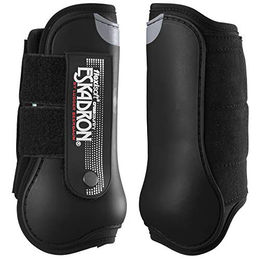 Eskadron Flexisoft Cross Country Gamaschen vorne Schwarz Größe Full für Warmblut – Bild 1 von 3