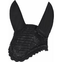 Produktbild von Eskadron Fliegenhaube Crystal Platinum Schwarz aus Baumwolle für Warmblut