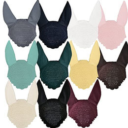 Eskadron Fliegenhaube Regular für Pferde aus Baumwolle in Blau und Grau – Bild 1 von 2