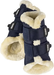 Eskadron Gamaschen aus Kunstpelz Blau Größe M – Bild 1 von 4