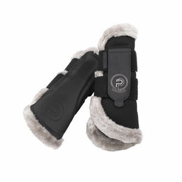 Produktbild von Eskadron Gamaschen Mesh Faux Fur Schwarz Größe S
