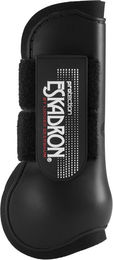 Eskadron Gamaschen Protection Boots vorne aus Neopren für Warmblut in Grau und Schwarz – Bild 1 von 3