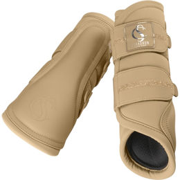 Eskadron Gamaschen Softshell Jewel Classic Sports für Pferde in Gold Braun Beige Größe L – Bild 1 von 7