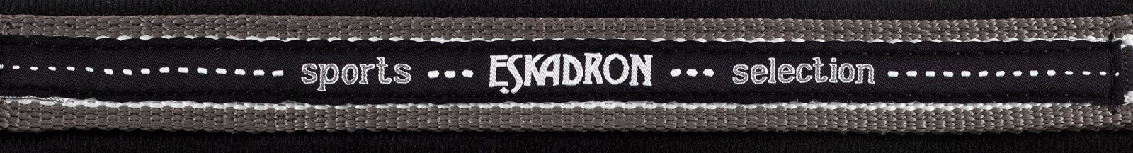 Eskadron Halfter Basics für Vollblut in Anthra-White-Black aus Nylon mit Dornschnalle – Bild 1 von 2