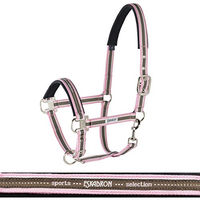 Produktbild von Eskadron Halfter Basics mit Dornschnalle aus Nylon in Beige und Rosa