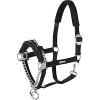 Produktbild von Eskadron Halfter Control Schiebeschnalle Schwarz Nylon für Warmblut Extra