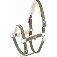 Produktbild von Eskadron Halfter Denim Double Pin mit Teddyfleece dusty olive XWB