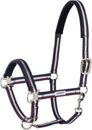 Eskadron Halfter Dornschnalle Basics aus Nylon in Nightblue-White-Bordeaux Größe XWB – Bild 1 von 1
