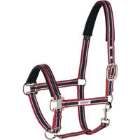 Produktbild von Eskadron Halfter Dornschnalle New Basic für Warmblut in Chili-White-Nightblue aus Neopren